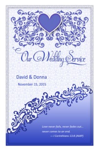 Wedding Program Cover Template 12C - Version 2